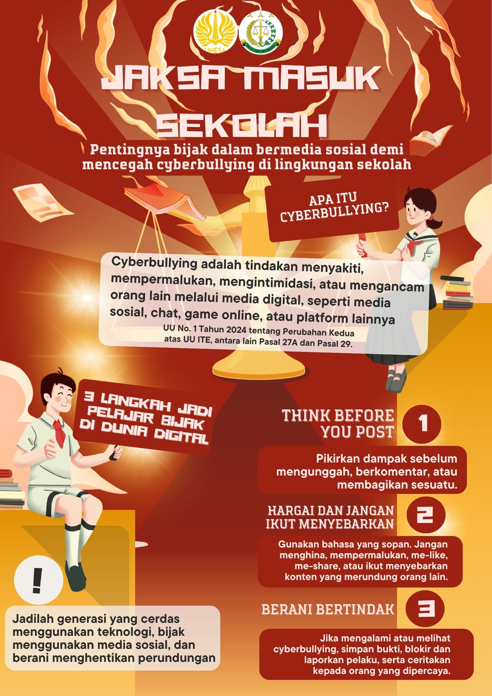 Edukasi Cegah Cyberbullying, Mahasiswa Magang MBKM Kembangkan Media Hukum bagi Pelajar