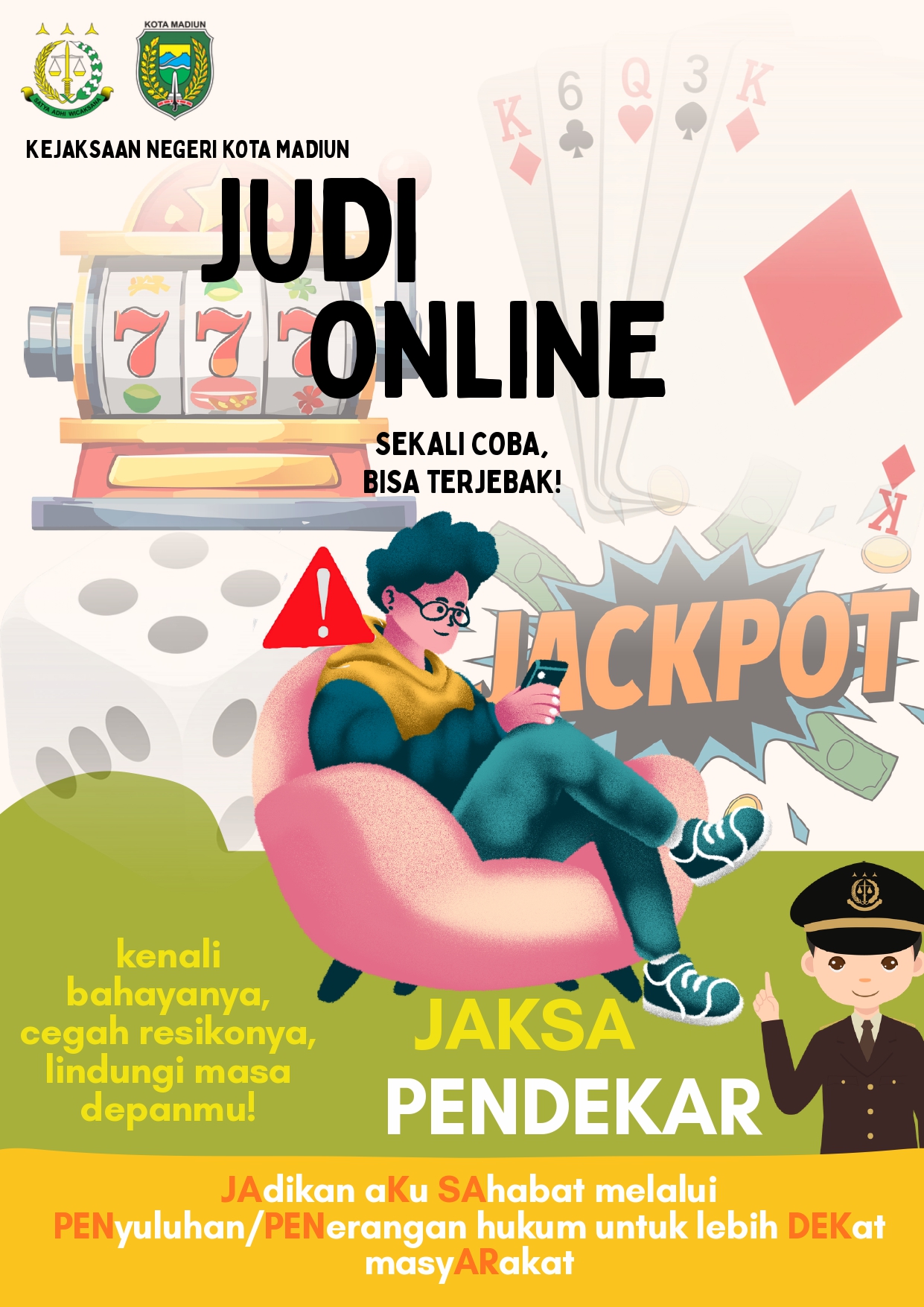 “Sekali Coba, Bisa Terjebak”, Mahasiswa Edukasi Masyarakat tentang Bahaya Judi Online